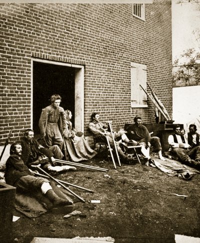 Heridos de la Unión en Fredericksburg, Virginia, 1863 de Mathew B. Brady